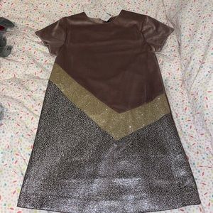 Beautiful sparkly and suede dress.